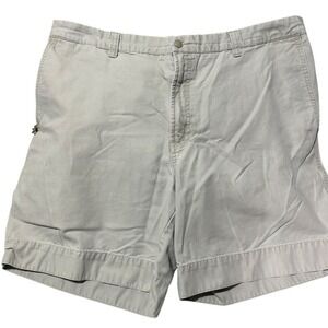 VINTAGE Columbia Men's Shorts Chino Gray Size 40‎ Slash Pockets Belt Loops